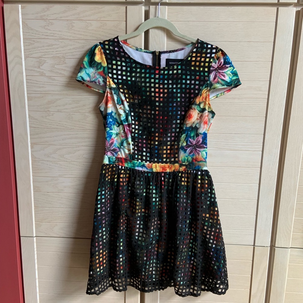 MinkPink Colorful Floral Dress (S)